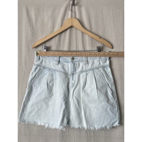 We the Free Womens Boho Beachy Bleached Frayed Hem Denim Mini Skirt Size M Indie - Picture 2 of 6